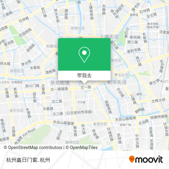 杭州鑫日门窗地图