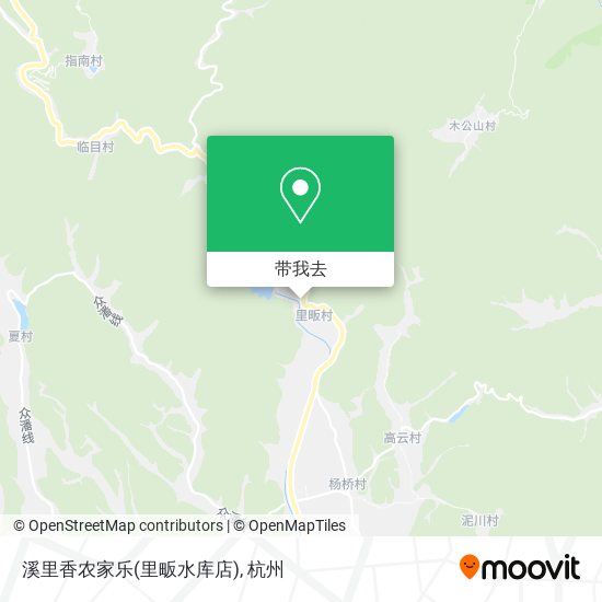 溪里香农家乐(里畈水库店)地图