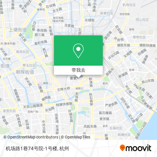 机场路1巷74号院-1号楼地图