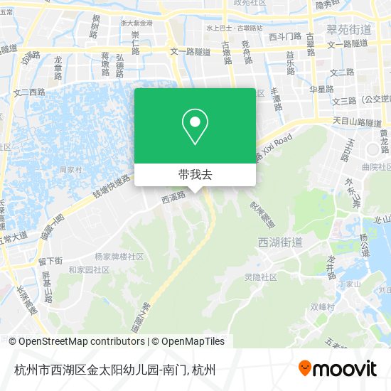 杭州市西湖区金太阳幼儿园-南门地图