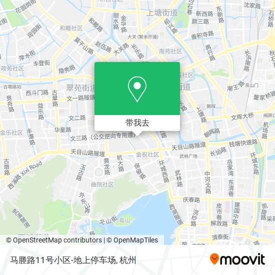 马塍路11号小区-地上停车场地图