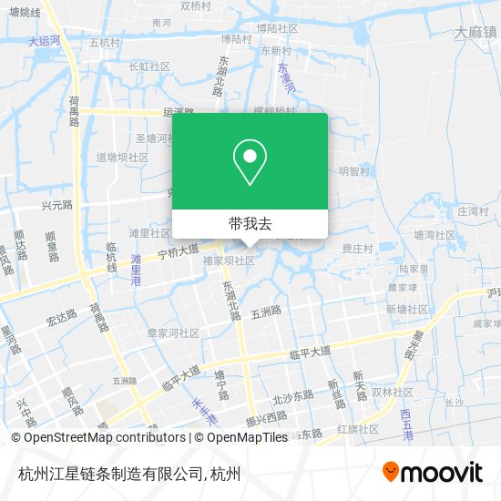 杭州江星链条制造有限公司地图