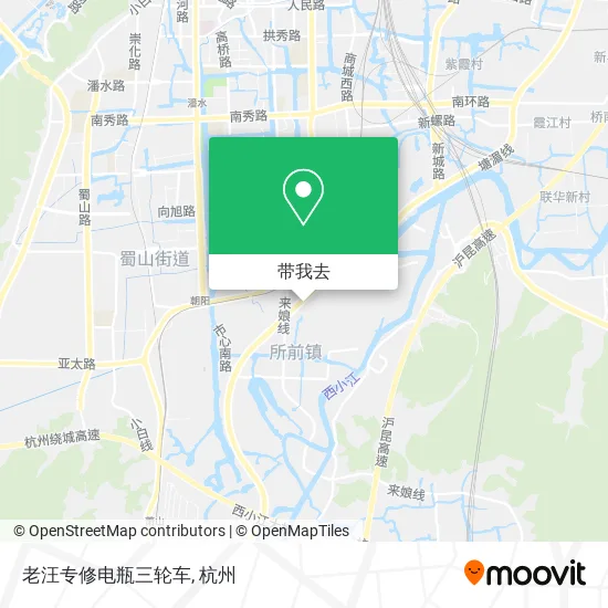 老汪专修电瓶三轮车地图
