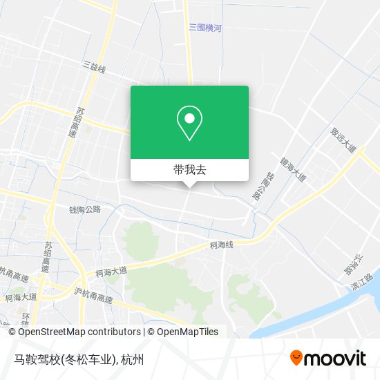 马鞍驾校(冬松车业)地图