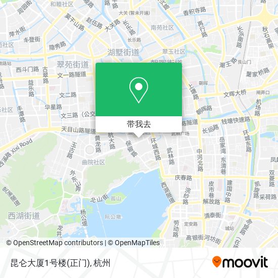 昆仑大厦1号楼(正门)地图