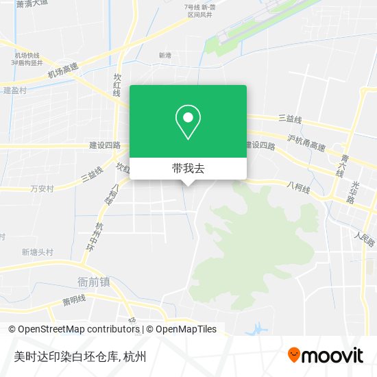 美时达印染白坯仓库地图