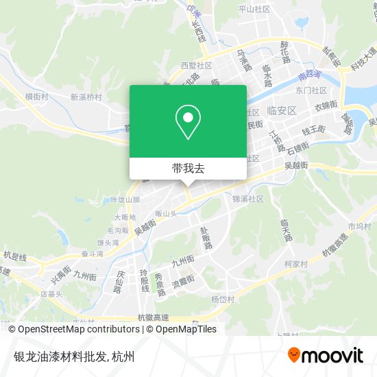 银龙油漆材料批发地图