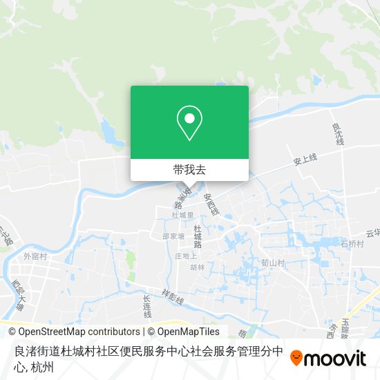 良渚街道杜城村社区便民服务中心社会服务管理分中心地图