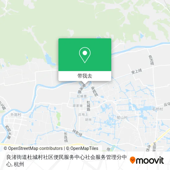 良渚街道杜城村社区便民服务中心社会服务管理分中心地图