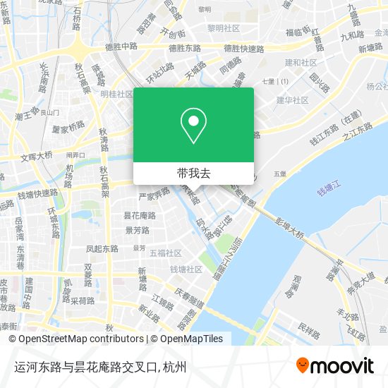 运河东路与昙花庵路交叉口地图