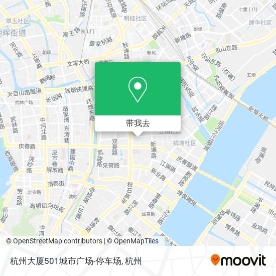 杭州大厦501城市广场-停车场地图