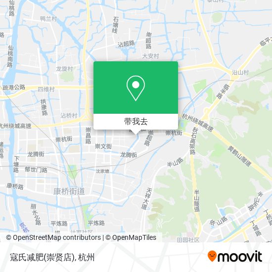 寇氏减肥(崇贤店)地图
