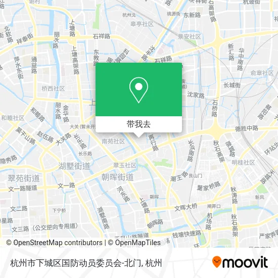杭州市下城区国防动员委员会-北门地图