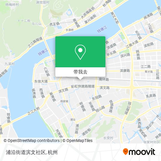 浦沿街道滨文社区地图