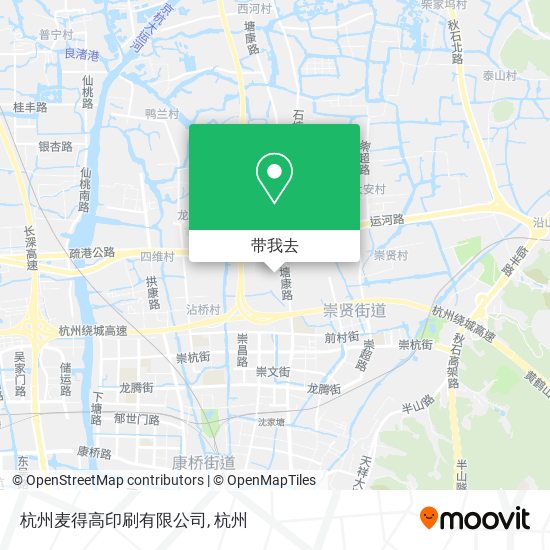 杭州麦得高印刷有限公司地图