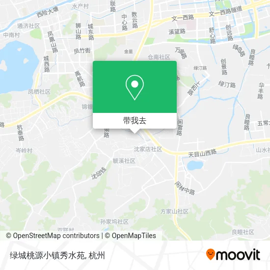 绿城桃源小镇秀水苑地图