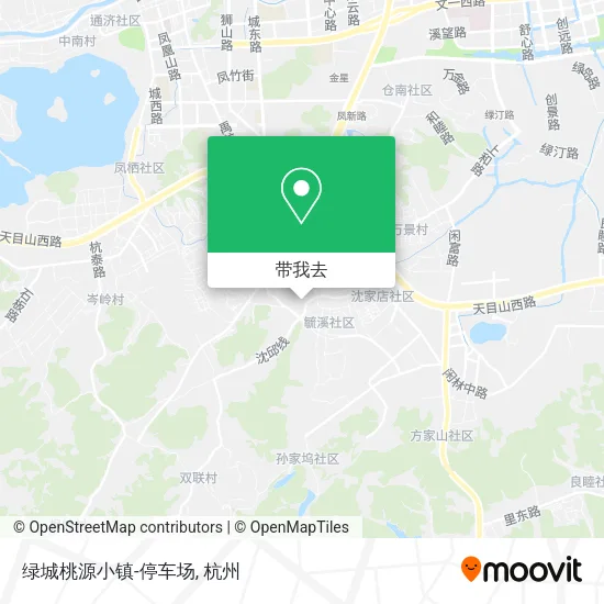 绿城桃源小镇-停车场地图