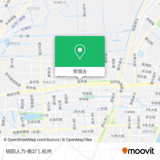 锦阳人力-南2门地图