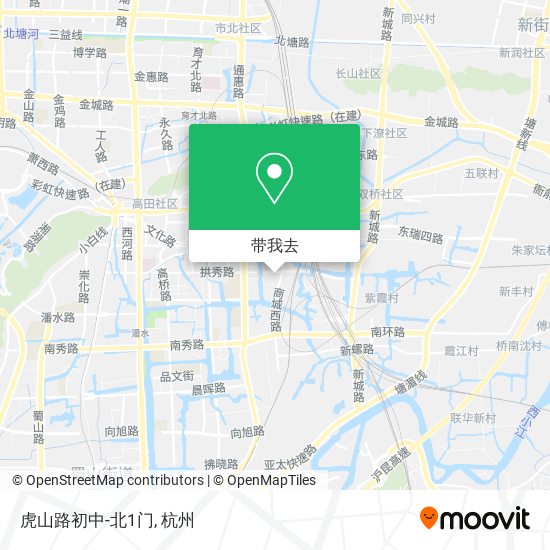 虎山路初中-北1门地图