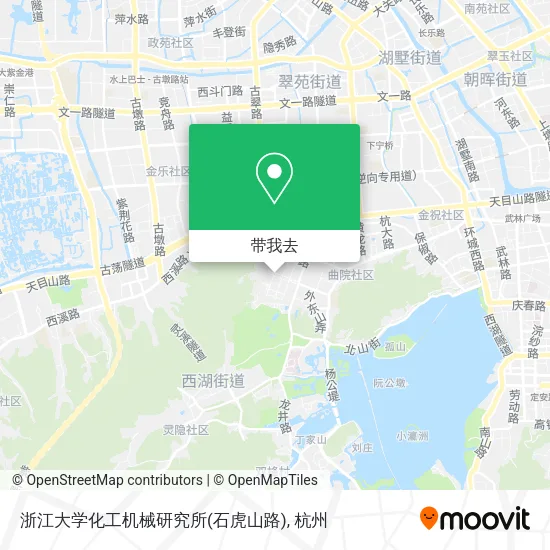 浙江大学化工机械研究所(石虎山路)地图