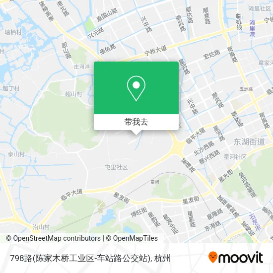 798路(陈家木桥工业区-车站路公交站)地图