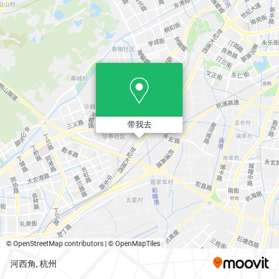 河西角地图