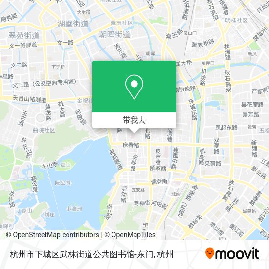 杭州市下城区武林街道公共图书馆-东门地图