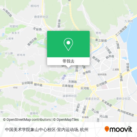 中国美术学院象山中心校区-室内运动场地图