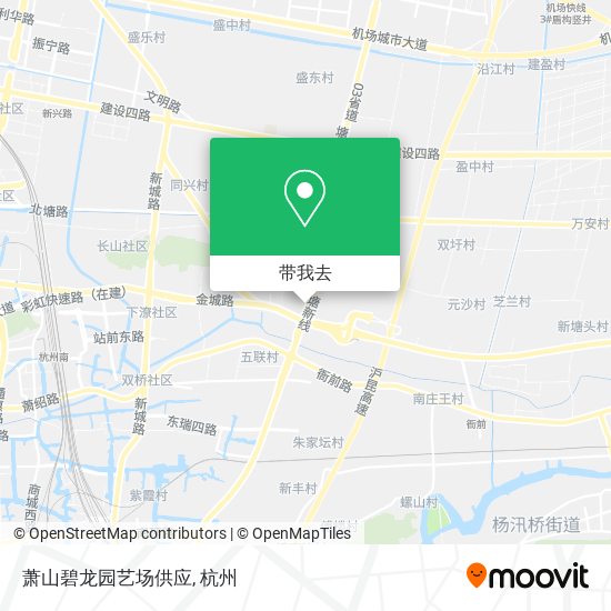 萧山碧龙园艺场供应地图