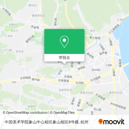 中国美术学院象山中心校区象山校区8号楼地图