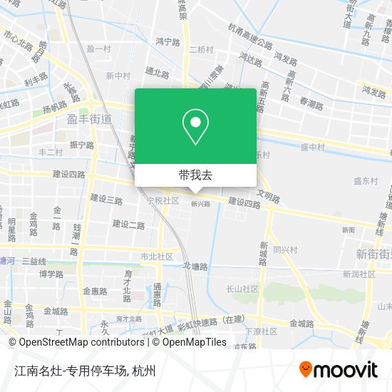 江南名灶-专用停车场地图