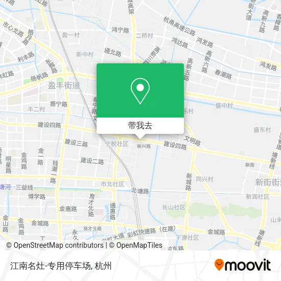 江南名灶-专用停车场地图