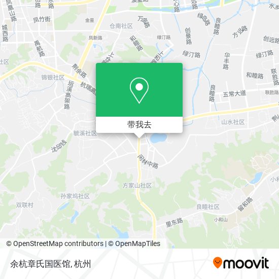 余杭章氏国医馆地图