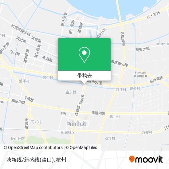 塘新线/新盛线(路口)地图