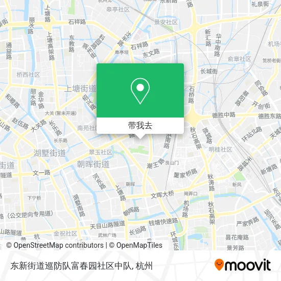 东新街道巡防队富春园社区中队地图