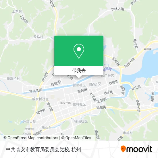 中共临安市教育局委员会党校地图