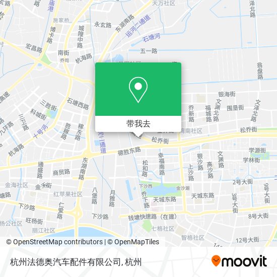杭州法德奥汽车配件有限公司地图