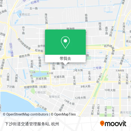下沙街道交通管理服务站地图