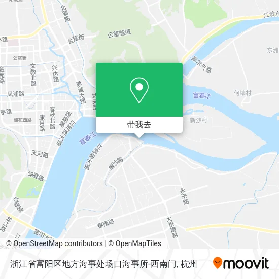 浙江省富阳区地方海事处场口海事所-西南门地图