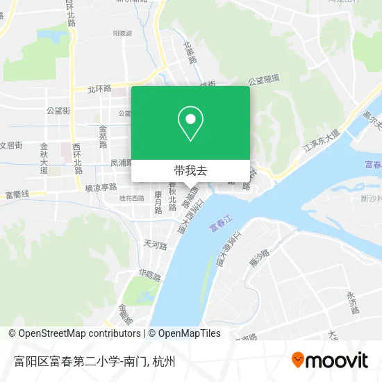 富阳区富春第二小学-南门地图