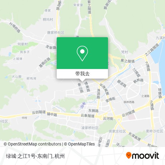 绿城·之江1号-东南门地图