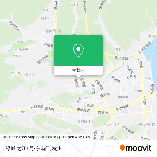 绿城·之江1号-东南门地图