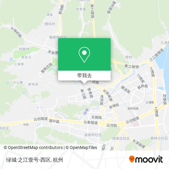 绿城·之江壹号-西区地图