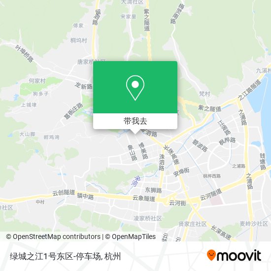 绿城之江1号东区-停车场地图