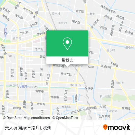 美人坊(建设三路店)地图