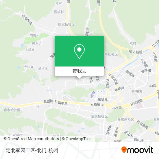 定北家园二区-北门地图