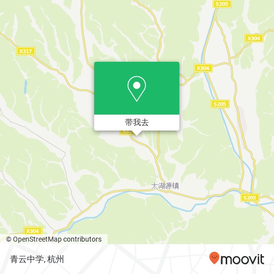 青云中学地图
