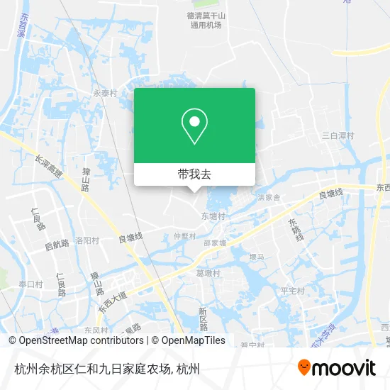 杭州余杭区仁和九日家庭农场地图