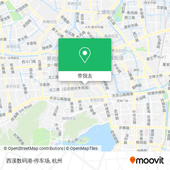 西溪数码港-停车场地图