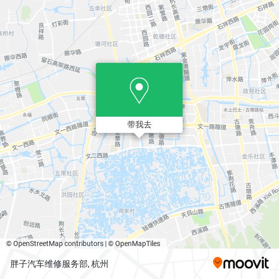 胖子汽车维修服务部地图